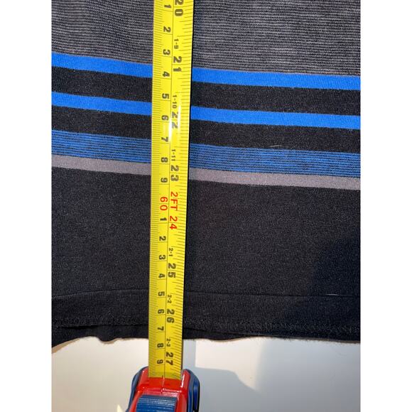 Tony Hawk Striped Blue and Gray Skater T-Shirt with Pocket - Picture 8 of 8